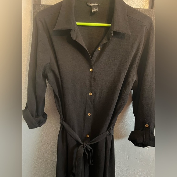 Millenium Womens Black Shirt Dress - Picture 3 of 8